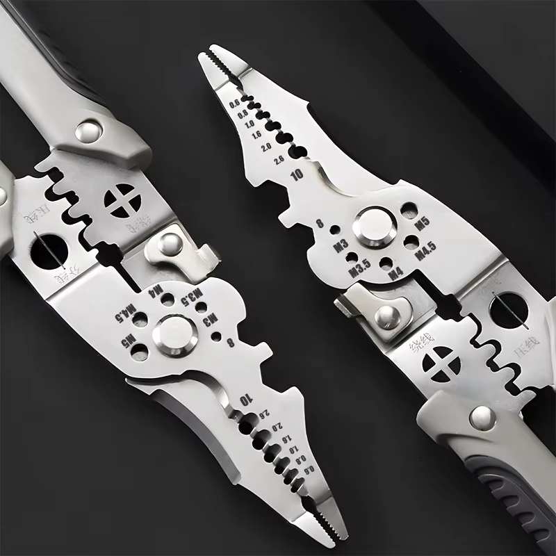 Pro Multifunction Wire Stripper & Crimper — Heavy Duty Electrician Pliers with Ergonomic Grip Stylotime
