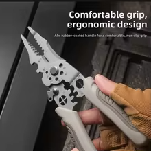 Pro Multifunction Wire Stripper & Crimper — Heavy Duty Electrician Pliers with Ergonomic Grip Stylotime