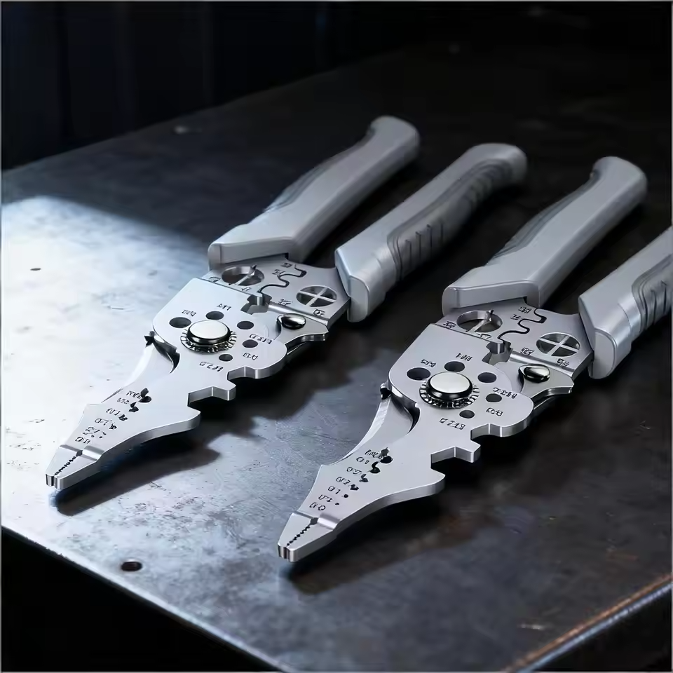 Pro Multifunction Wire Stripper & Crimper — Heavy Duty Electrician Pliers with Ergonomic Grip Stylotime