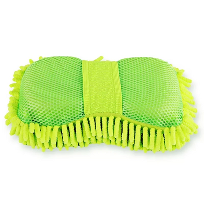 Premium Microfiber Car Wash Kit — Sponge, Detailing Brush, Washing Gloves & Towel Stylotime