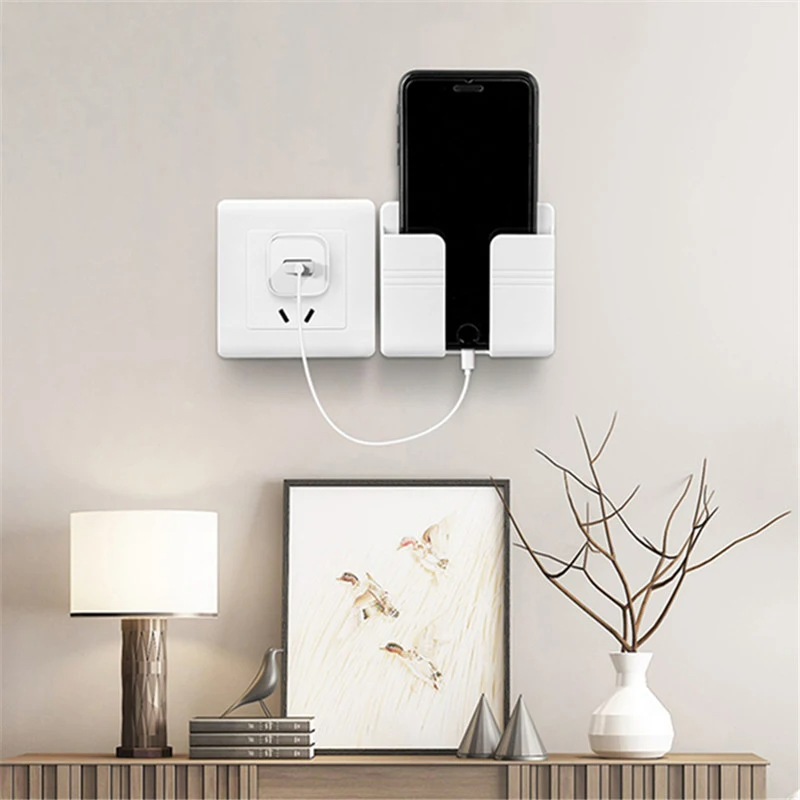 Wall Mounted Storage & Charging Organizer — Punch-Free Multi-Use Holder (1-4pcs) Stylotime