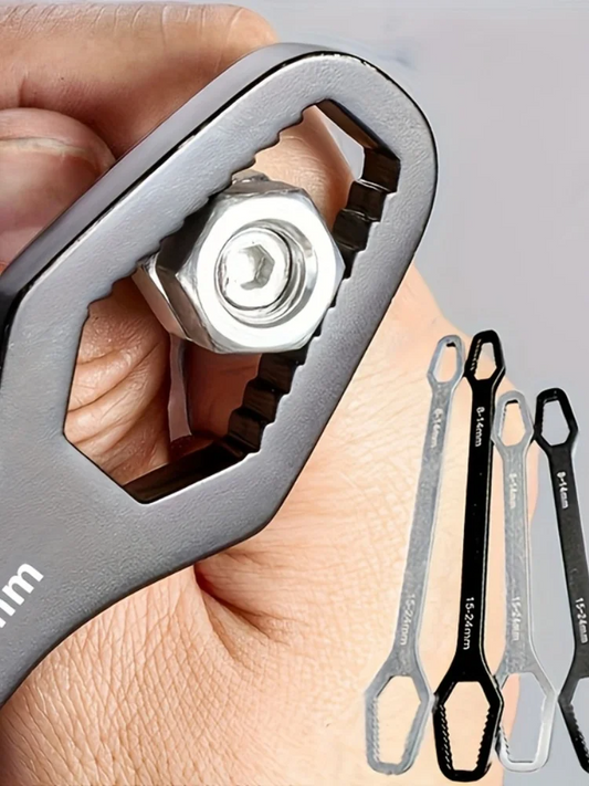 Pro Adjustable Ratchet Spanner — Self-Tightening Double-Ended Wrench (3-17mm) Stylotime