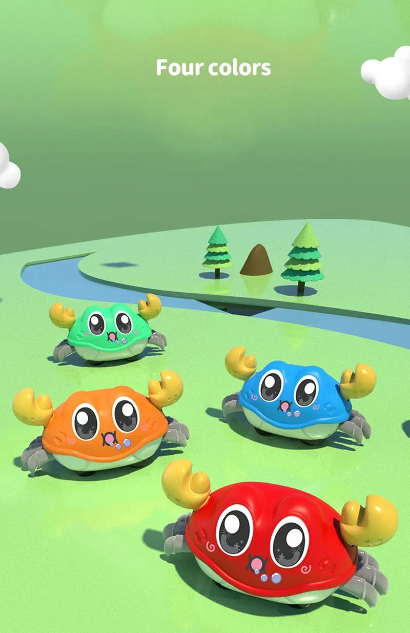 Double Force Walking Crawling Crab Baby Sensory Toy stylotime.com