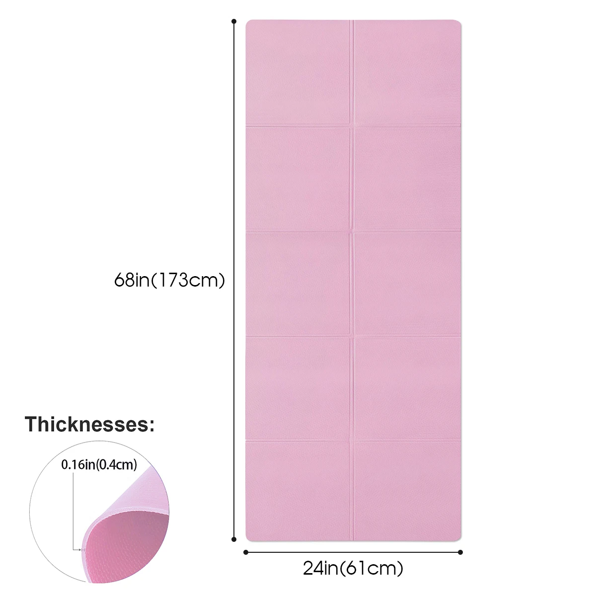 4MM Thick EVA Yoga Mat — Anti-Slip Exercise & Fitness Mat stylotime.com