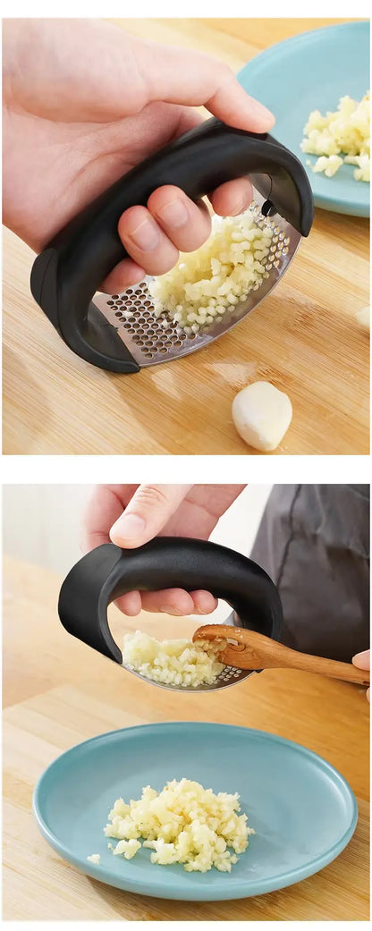 Stainless Steel Garlic Press Crusher Manual Garlic Mincer Chopping Garlic Tool Fruit Vegetable Tools Kitchen Accessories Gadget stylotime.com