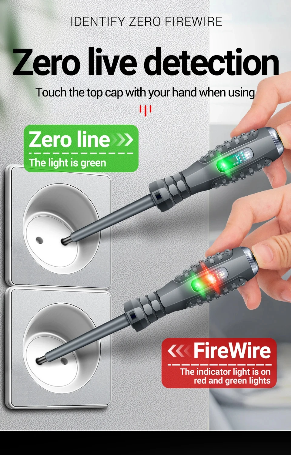 Pro Voltage Tester Screwdriver — Non-Contact AC Induction Test Pen 70-600V Stylotime