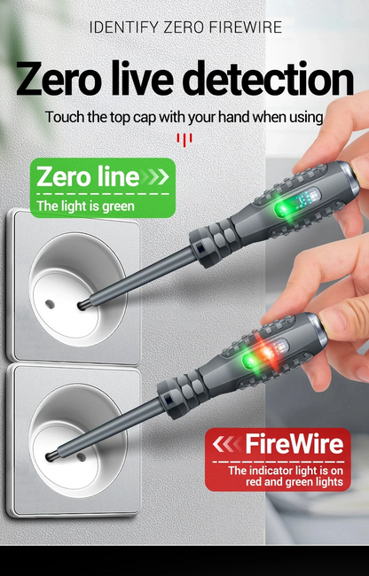 Pro Voltage Tester Screwdriver — Non-Contact AC Induction Test Pen 70-600V Stylotime