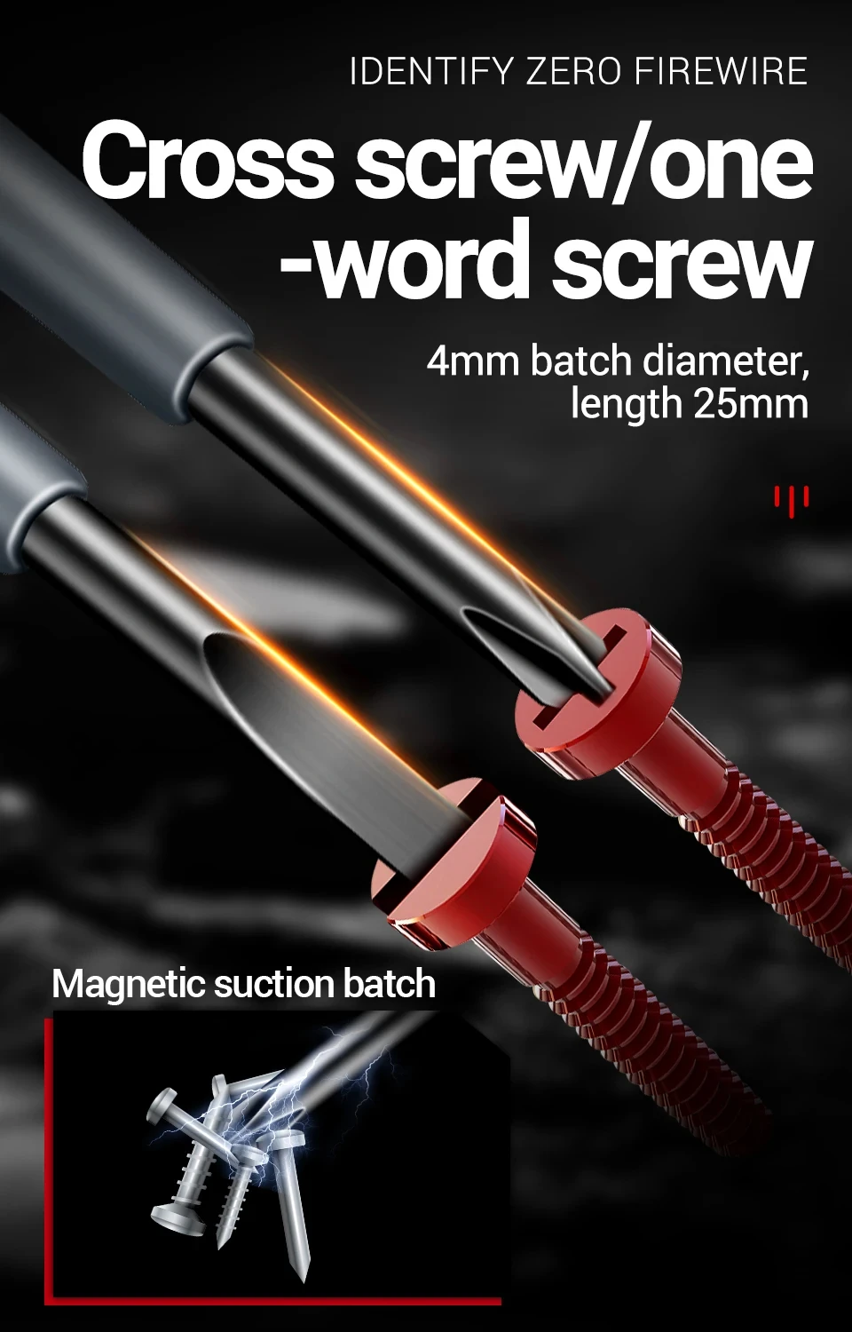 Pro Voltage Tester Screwdriver — Non-Contact AC Induction Test Pen 70-600V Stylotime